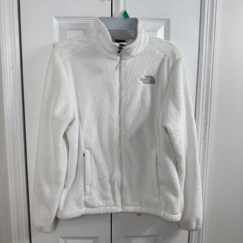 The North Face Osito Fleece Jacket Small White Gorpcore Cozy Fuzzy Zip Up